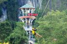 Đu dây Zip-line Sông Chày, Hang Tối nhận kỷ lục Việt Nam