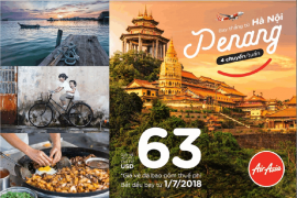 GoldenTour Ưu đãi lớn Tour Đảo ngọc Penang, chào đón đường bay thẳng từ Hà Nội