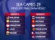 Lịch thi đấu bóng đá nam SEA Games 29 Malaysia